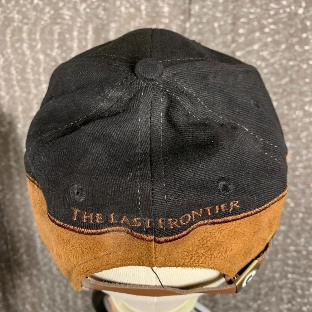 Tongass Trading Company Alaska The Last‎ Frontier Cap Strapback Black Brown Hat